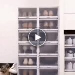 Plastový box na topánky (12 kusov) – video