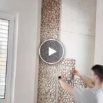 Trojrozmerná tapeta s imitáciou kameňa (10 ks) – video
