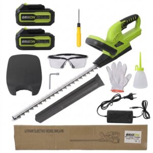 AKU nožnice na živý plot BRIXON + 2 batérie