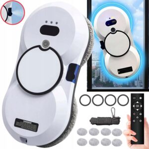 Robotický čistič okien s automatickým postrekom vody 3 v 1 – inteligentný, ovládaný na diaľku