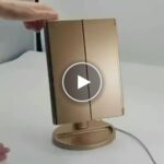 Kozmetické zrkadlo s LED osvetlením – video